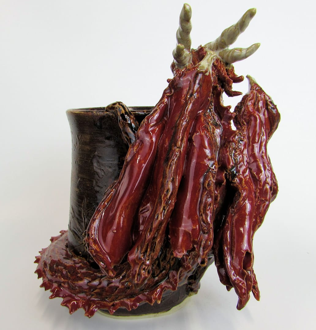 Snaggle toothed dragon vase - Image 5