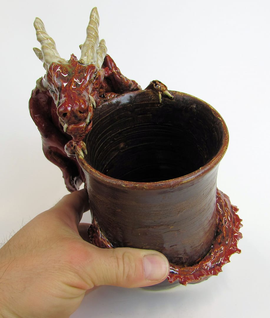 Snaggle toothed dragon vase - Image 7