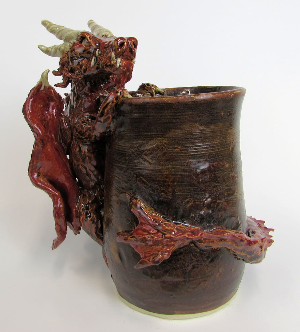 Snaggle toothed dragon vase - Image 2